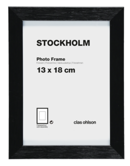 Fotoram Stockholm, svart