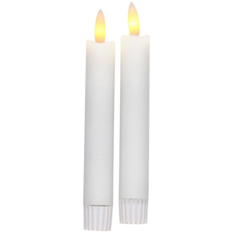 Northlight antikklys LED hvit, 16 cm, 2-pakning