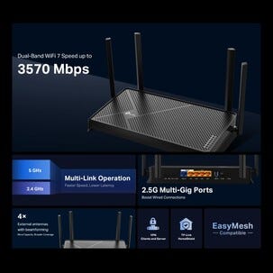 TP-Link Archer BE230 WiFi 7 router, BE3600