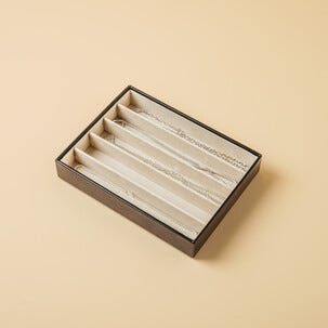 Smyckesbricka, smyckesförvaring herr, stapelbar