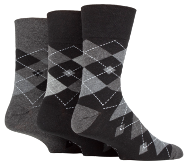 SockShop Gentle Grip sokker. 39–45, 3-pakning