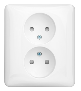 Schneider Exxact 2-veis innfelt stikkontakt, 5-pakning