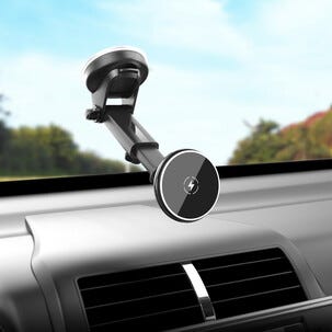 Magnetisk mobilhållare med trådlös Qi2, sugpropp