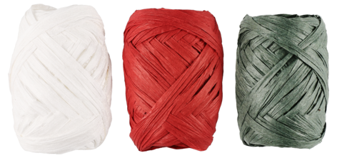 Presentsnöre raffia 5 meter, 3-pack