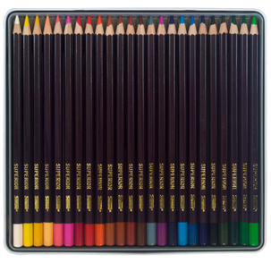 Träfärgpennor Sense 24-pack