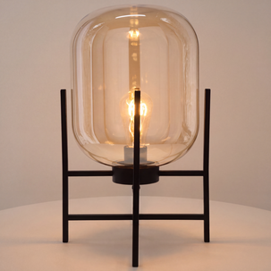 Lilian bordlampe svart, 43,5 cm, Northlight