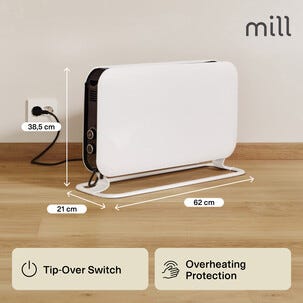 Mill SG2000MEC frittstående gulvovn, 2000 W