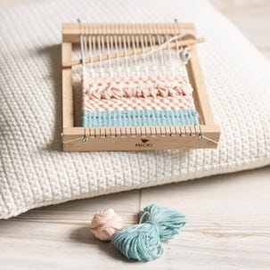 Micki vevramme med garn, for barn fra 3 år