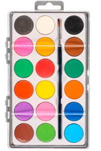 Vattenfärger 18 st, från 3 år