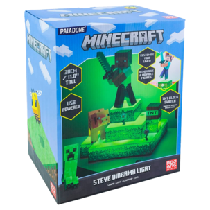 Paladone Minecraft bordslampa, Steve Diorama