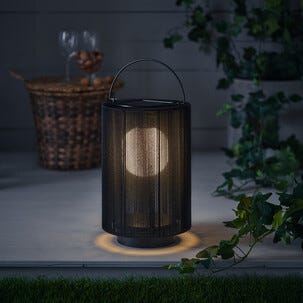 Aurinkokennolyhty tekstiili metalli, 35 cm