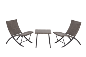 Lounge, utemøbler i kunstrotting 