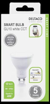 Deltaco Smart Home WiFi Himmennettävä LED GU10 5 W