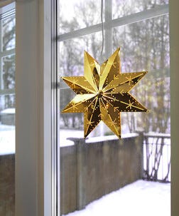 Star Trading Classic adventsstjärna metall 28 cm 