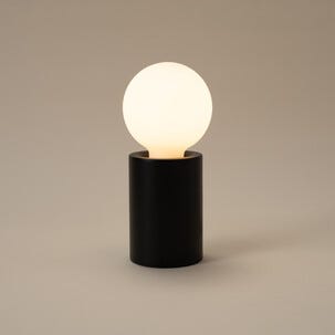 Northlight Deco Pöytävalaisin musta metalli, E27