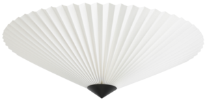 Northlight Ines plisserad takplafond vit, 50 cm