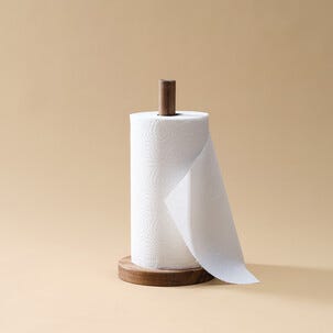 Hushållspappershållare trä, 28 cm