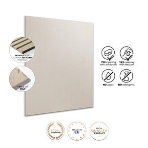 Ääntä vaimentava ilmoitustaulu, maailmankartta, 60 x 90 cm