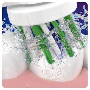 Oral-B Cross Action, borsthuvud, vit