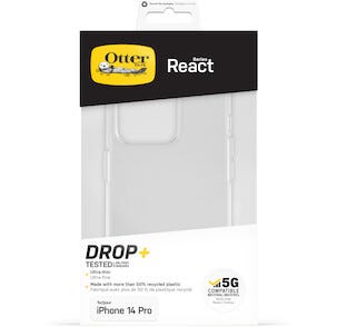 Mobildeksel iPhone 14 Pro, Otterbox React Clear