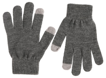 Fingervantar med touch, grå