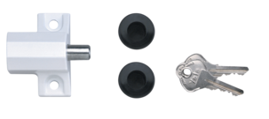 P114W PATIO DOORLOCK WHITE