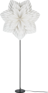 Northlight adventsstjärna veckad blomma, vit