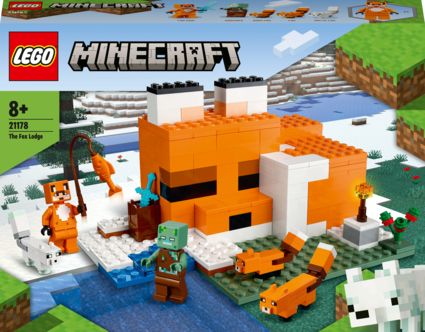 LEGO Minecraft Rävstugan 21178, från 8 år