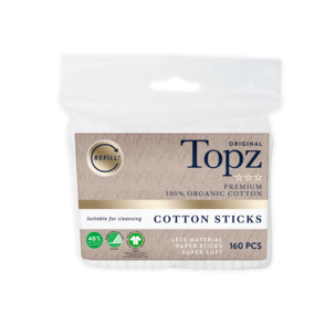 Topz Premium bomullspinnar 160-pack
