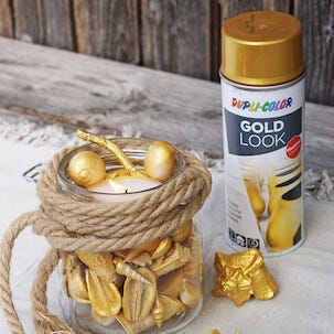 Dupli-Color Gold Look spraymaling blank gull, 400 ml