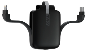 Rolling Square Tau powerbank, nyckelring, 1400 mAh