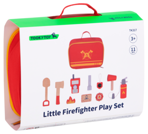 Lekesett brannkonstabel, 11 deler, for barn fra 3 år