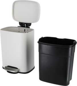 Rektangulær pedalbøtte, 5 liter