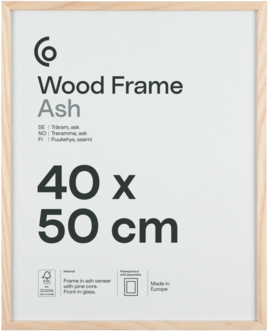 Fotoramme av FSC-merket tre på 40 x 50 cm