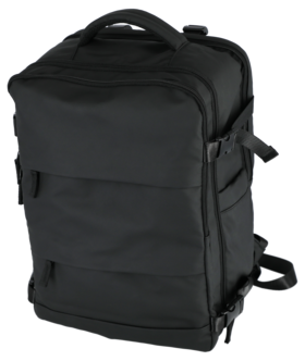 Weekendväska ryggsäck med laptopfack, svart, 22 l