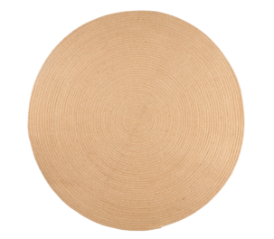 Vändbar julgransmatta, hampa, 90 cm