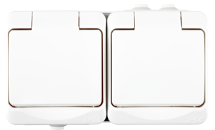 2-veis utenpåliggende kontakt, IP44