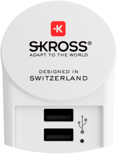 SKROSS, USB-laddare med dubbla uttag 