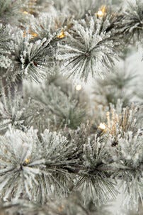 Frostad julgran med inbyggd belysning, 180 cm