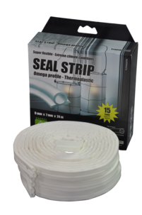 Tätningslist Omega-profil vit, 1-7 mm, Stokvis Tapes