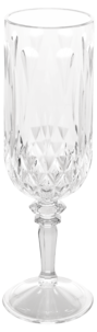 Champagneglass i plast 16 cl, 4-pakning