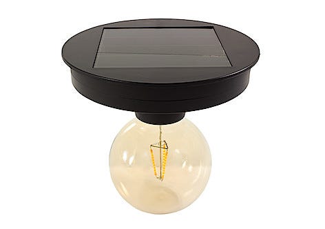 Solcelle 160 mm med lyspære 95 mm