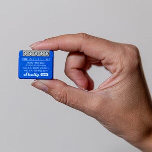 Shelly 1 Mini Gen4 smart wifi-relé med Matter