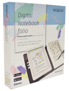 Notatbok og penn, Modena Digital Folio Essential, svart