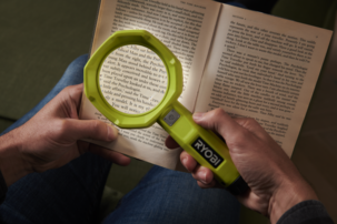 Ryobi RML4-0 förstoringsglas med lampa 4 V USB Lithium