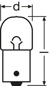 Osram bilpære R10W, BA15s