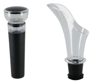 Setti, jossa viininkaadin ja vakuumikorkki