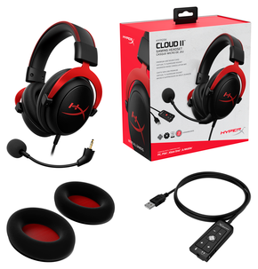 HyperX Cloud II Red gaming-headset 7.1 surroundljud
