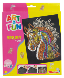 Tegnesett med paljetter