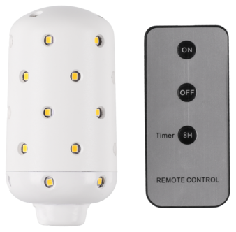 Ladattava LED-lamppu ja kaukosäädin